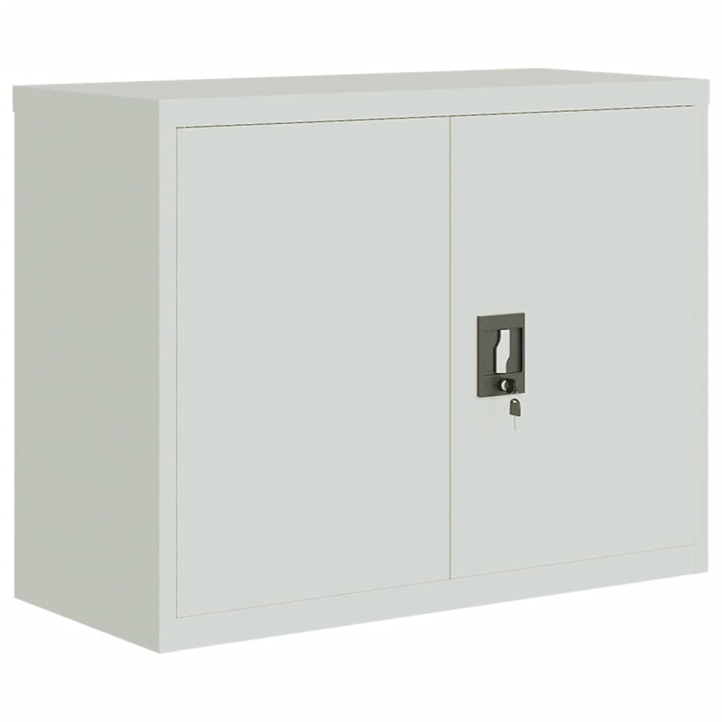 File Cabinet Light Grey 90x40x70 cm Steel