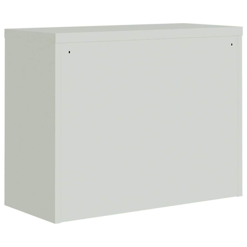 File Cabinet Light Grey 90x40x70 cm Steel