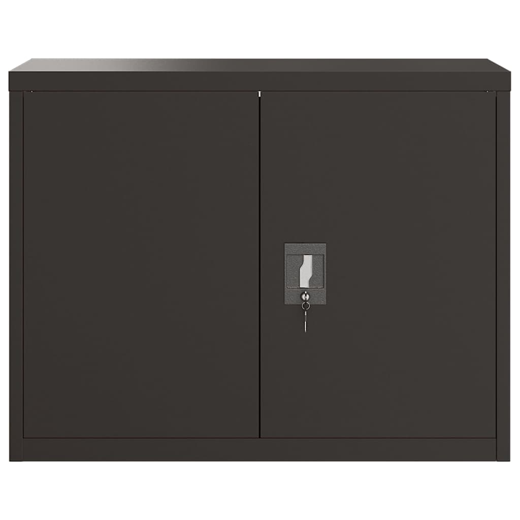 File Cabinet Black 90x40x70 cm Steel