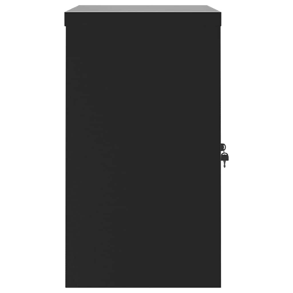 File Cabinet Black 90x40x70 cm Steel