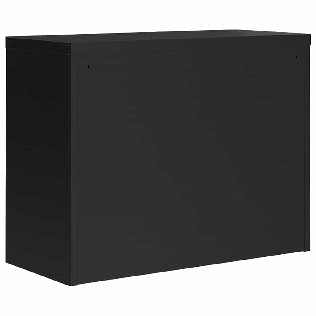 File Cabinet Black 90x40x70 cm Steel