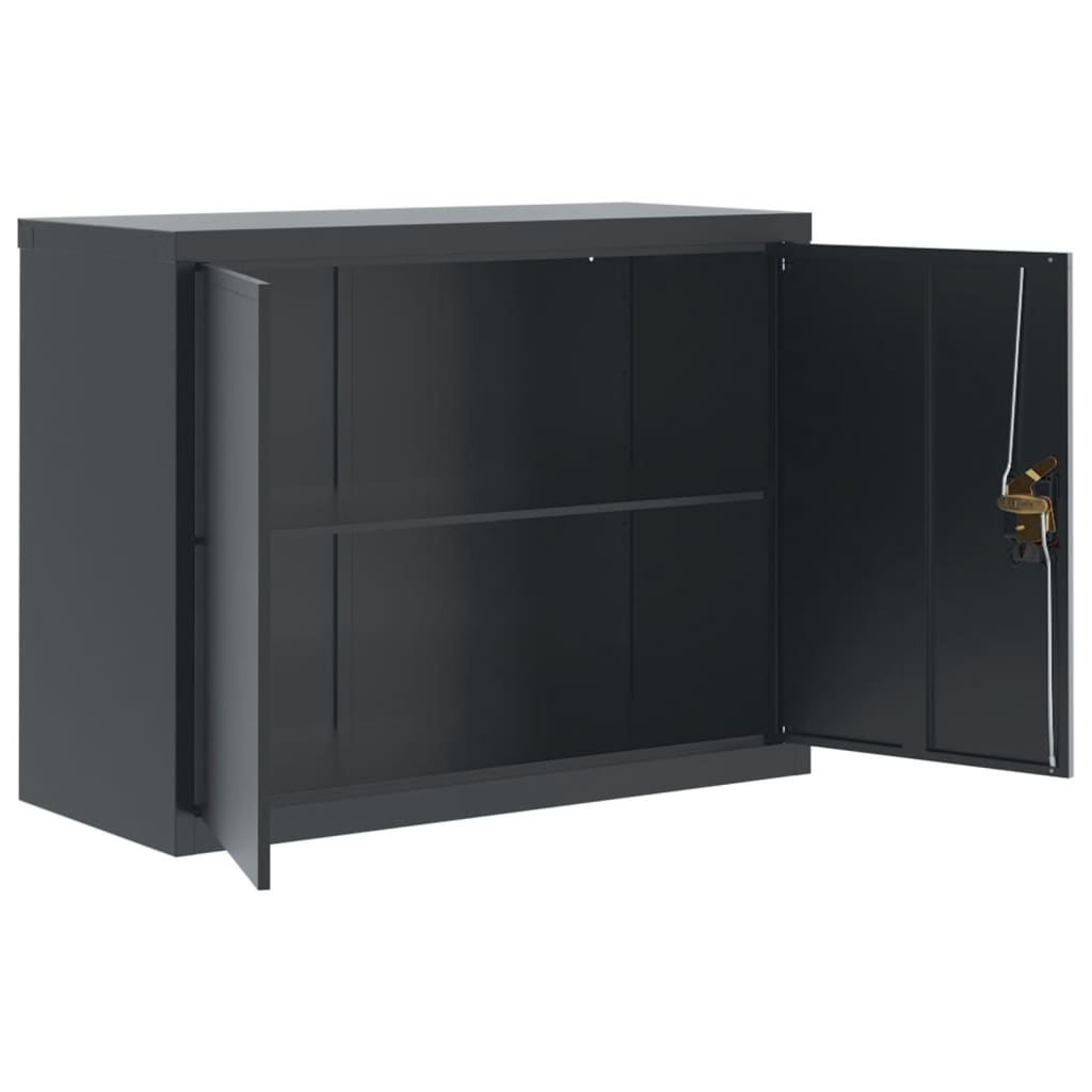 File Cabinet Anthracite 90x40x70 cm Steel