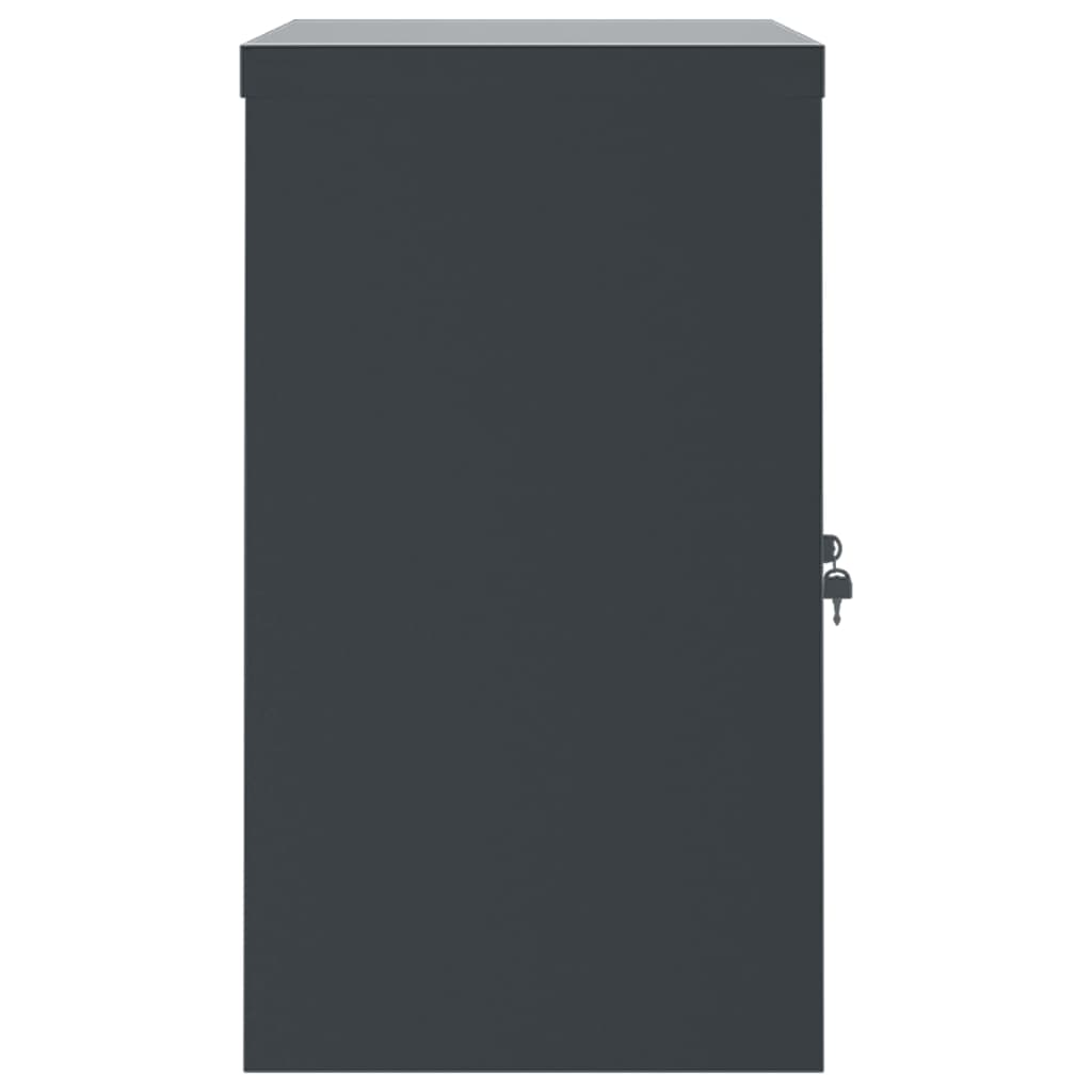 File Cabinet Anthracite 90x40x70 cm Steel