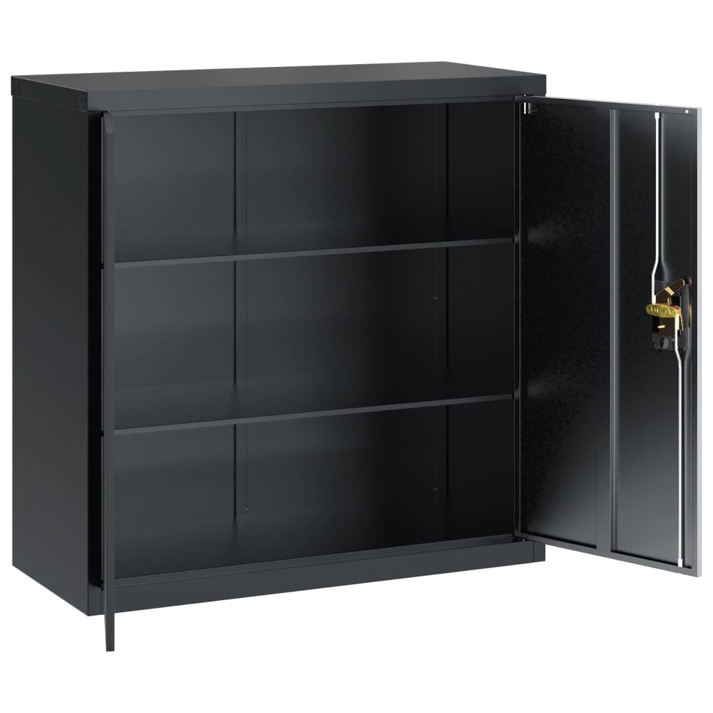 File Cabinet Anthracite 90x40x90 cm Steel