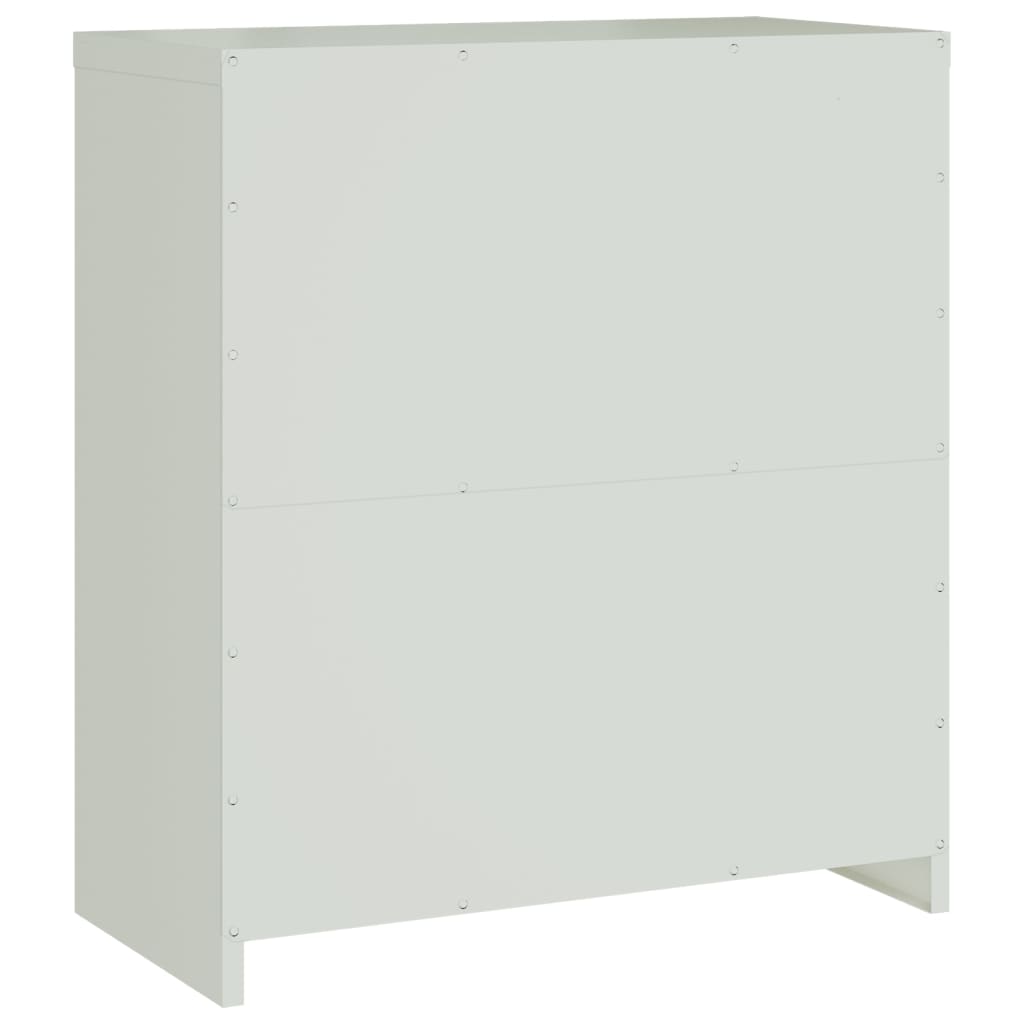 File Cabinet Light Grey 79x40x90 cm Steel
