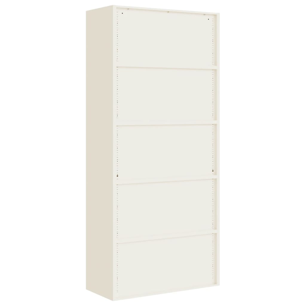 File Cabinet White 90x40x240 cm Steel