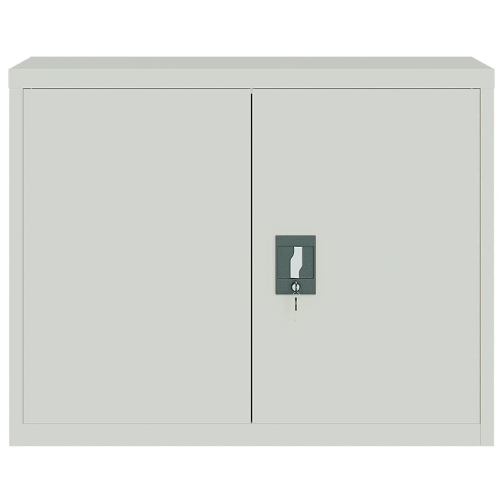 File Cabinet Light Grey 90x40x110 cm Steel