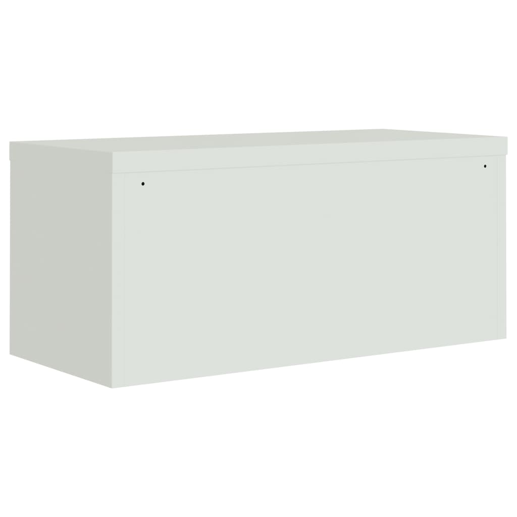 File Cabinet Light Grey 90x40x130 cm Steel