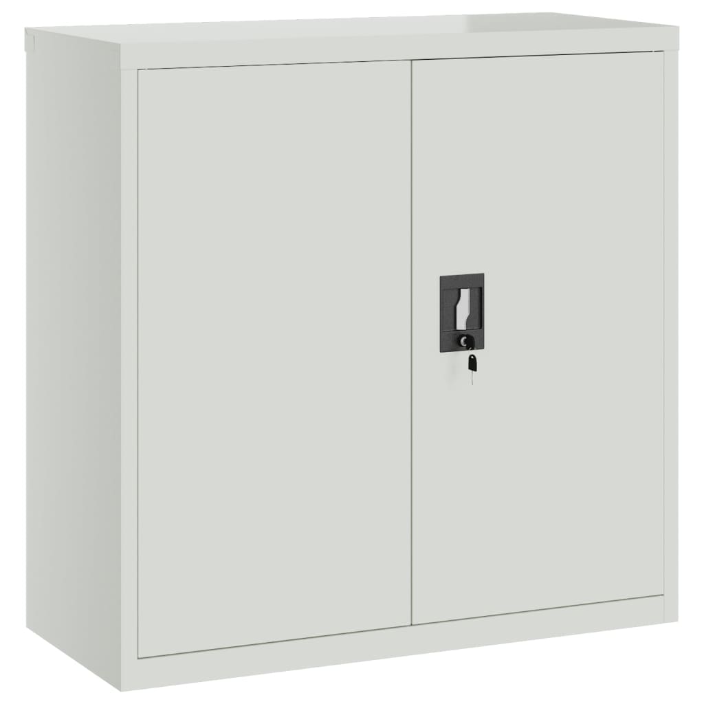 File Cabinet Light Grey 90x40x130 cm Steel