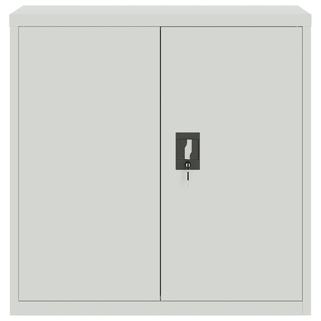 File Cabinet Light Grey 90x40x130 cm Steel