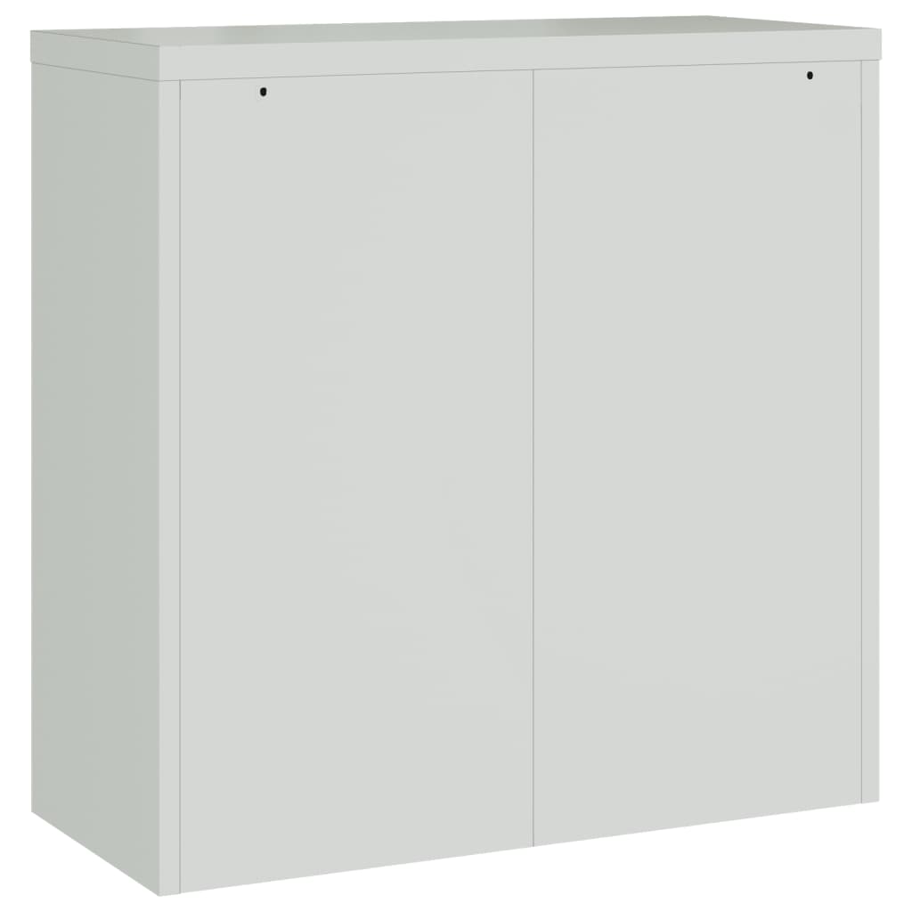File Cabinet Light Grey 90x40x130 cm Steel