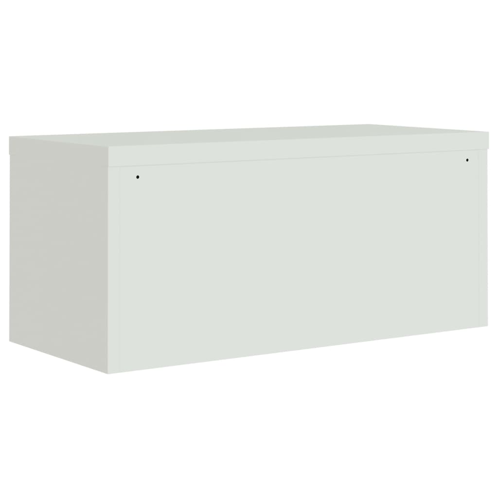 File Cabinet Light Grey 90x40x145 cm Steel