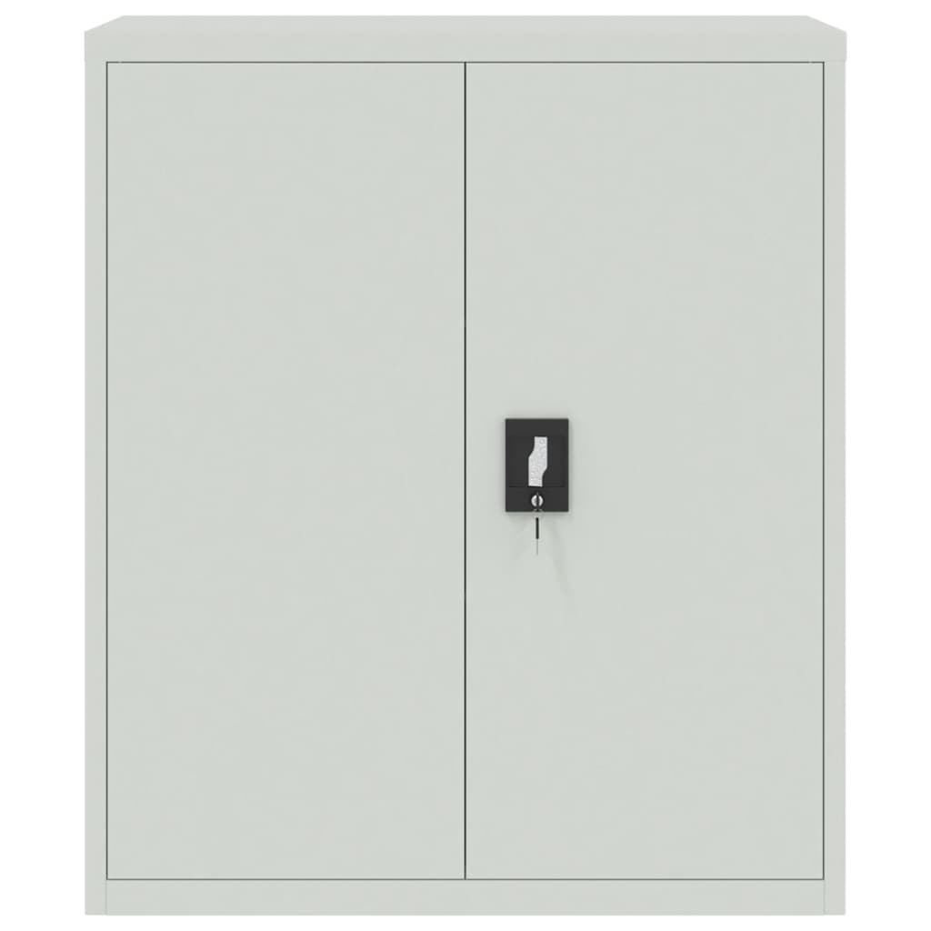 File Cabinet Light Grey 90x40x145 cm Steel