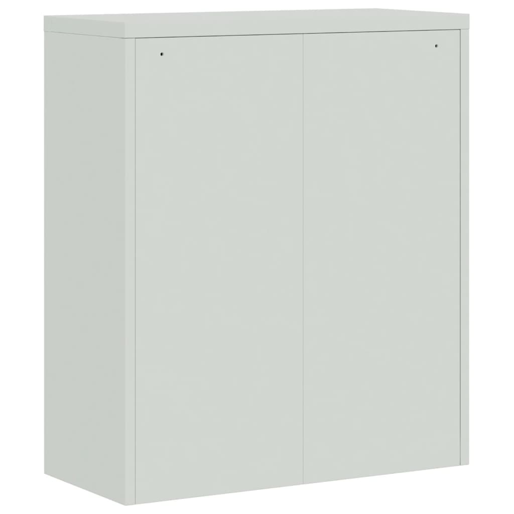 File Cabinet Light Grey 90x40x145 cm Steel