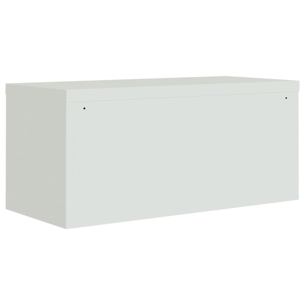 File Cabinet Light Grey 90x40x220 cm Steel