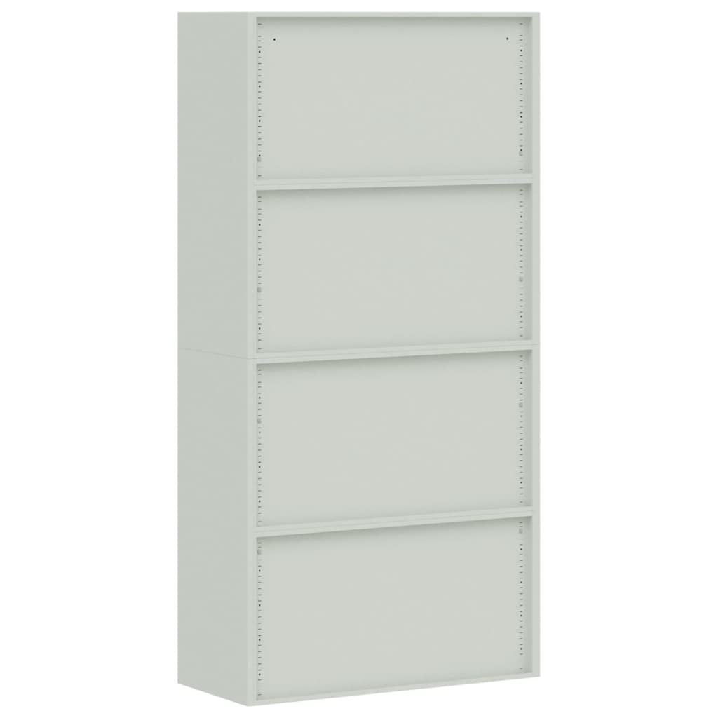 File Cabinet Light Grey 90x40x220 cm Steel