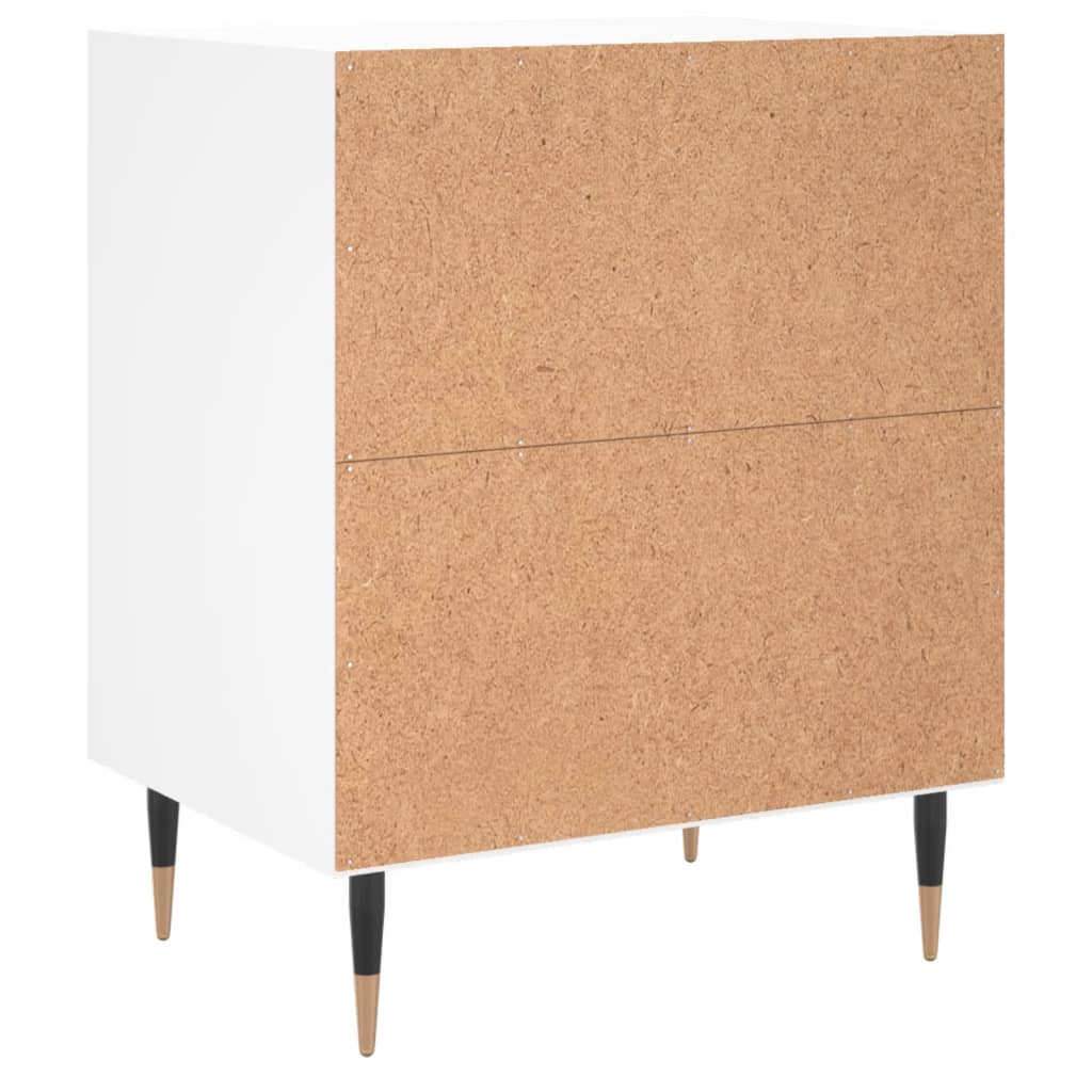 Bedside Cabinets 2 pcs White 40x30x50 cm Engineered Wood