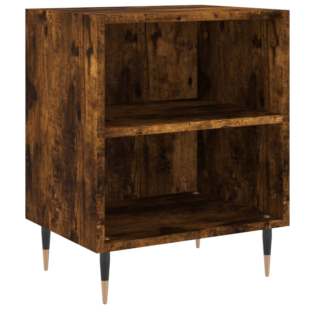 Bedside Cabinets 2 pcs Smoked Oak 40x30x50 cm Engineered Wood
