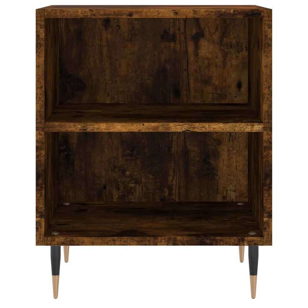 Bedside Cabinets 2 pcs Smoked Oak 40x30x50 cm Engineered Wood