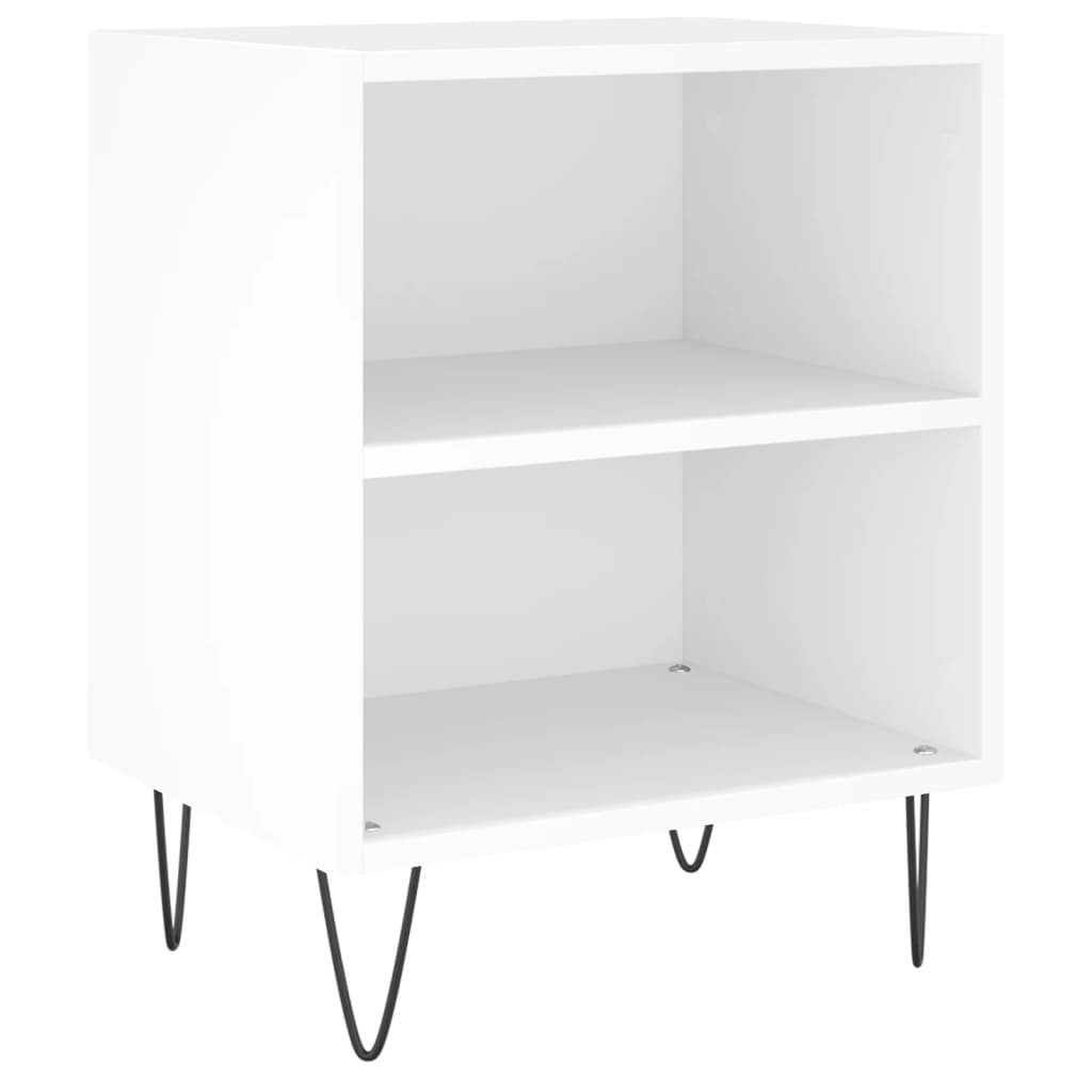 Bedside Cabinets 2 pcs White 40x30x50 cm Engineered Wood