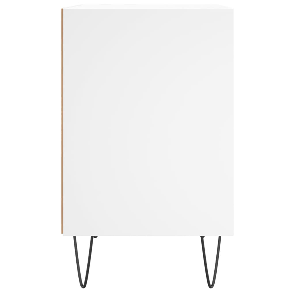 Bedside Cabinets 2 pcs White 40x30x50 cm Engineered Wood