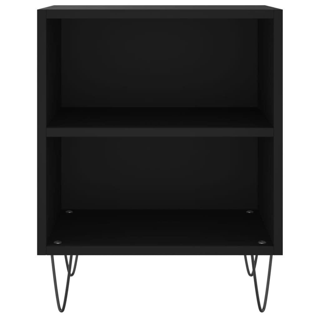 Bedside Cabinets 2 pcs Black 40x30x50 cm Engineered Wood