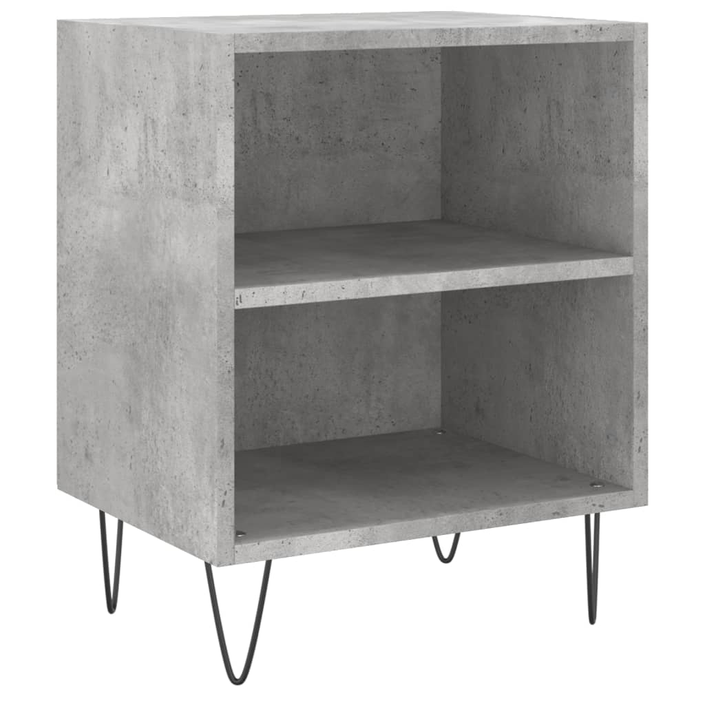 Bedside Cabinets 2 pcs Concrete Grey 40x30x50 cm Engineered Wood