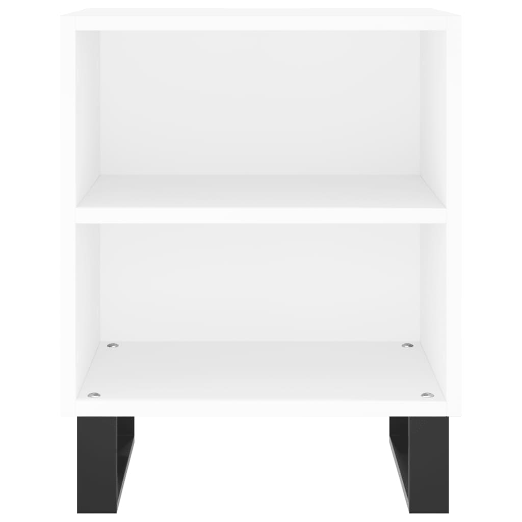 Bedside Cabinets 2 pcs White 40x30x50 cm Engineered Wood