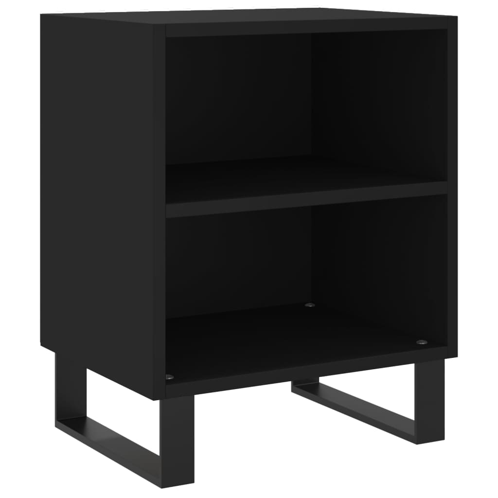 Bedside Cabinet Black 40x30x50 cm Engineered Wood