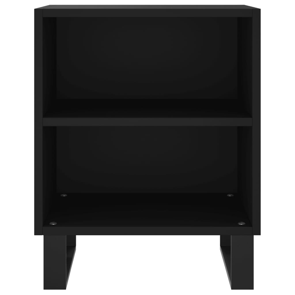 Bedside Cabinet Black 40x30x50 cm Engineered Wood