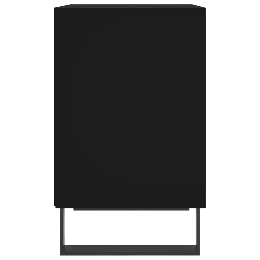 Bedside Cabinet Black 40x30x50 cm Engineered Wood