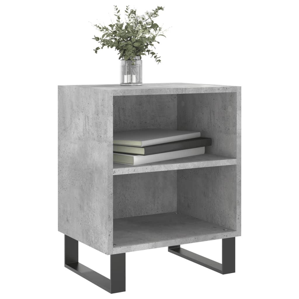 Bedside Cabinets 2 pcs Concrete Grey 40x30x50 cm Engineered Wood