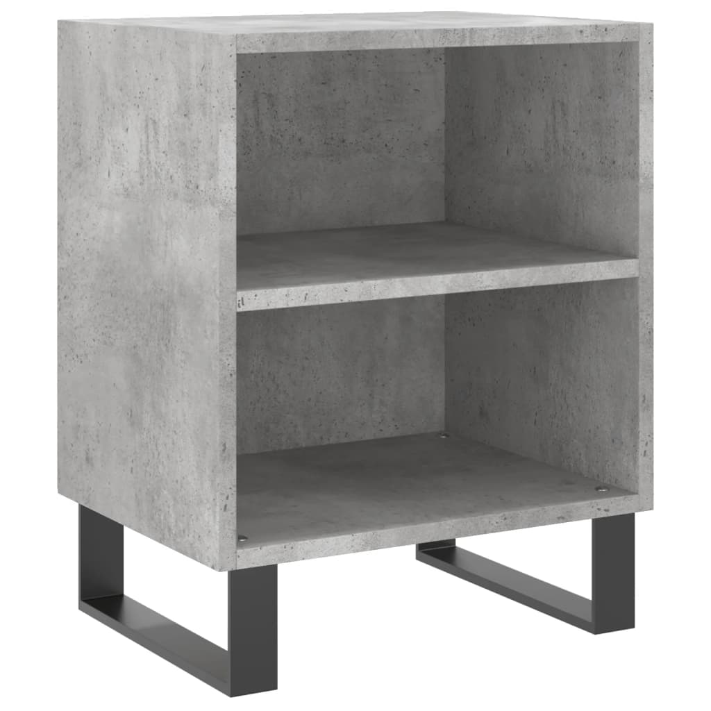 Bedside Cabinets 2 pcs Concrete Grey 40x30x50 cm Engineered Wood