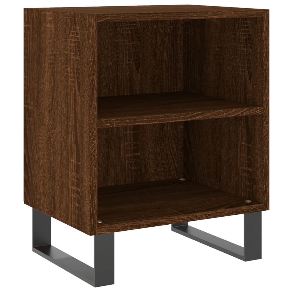 Bedside Cabinets 2 pcs Brown Oak 40x30x50 cm Engineered Wood