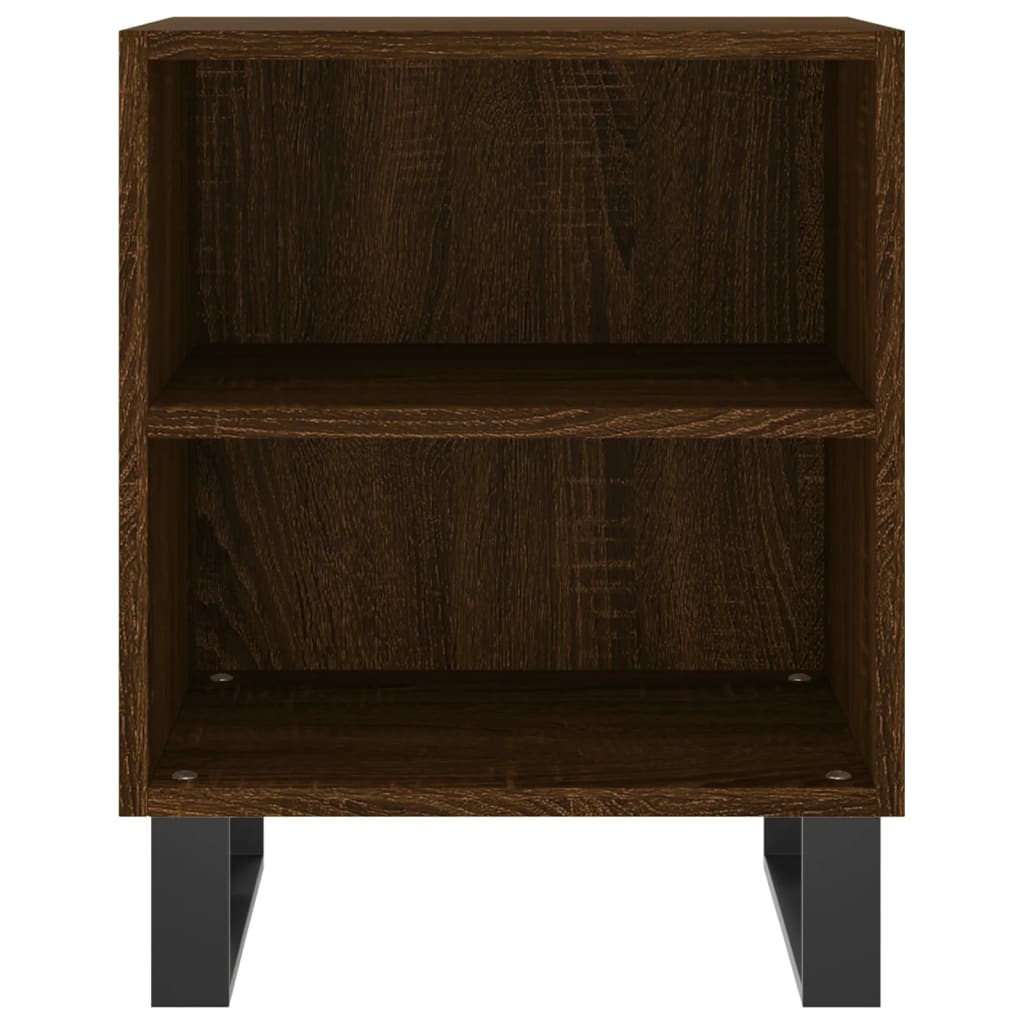 Bedside Cabinets 2 pcs Brown Oak 40x30x50 cm Engineered Wood
