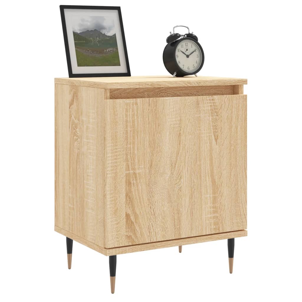 Bedside Cabinets 2 pcs Sonoma Oak 40x30x50 cm Engineered Wood