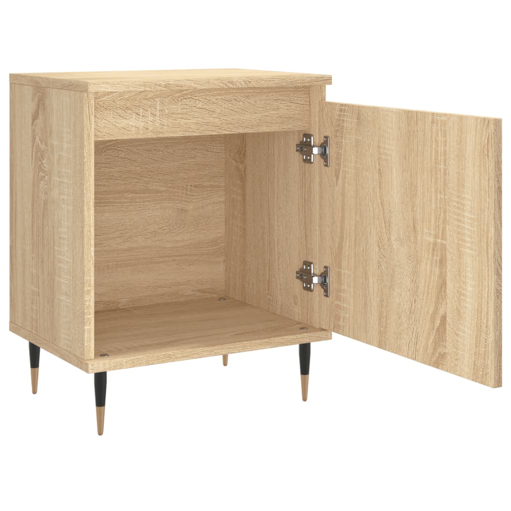 Bedside Cabinets 2 pcs Sonoma Oak 40x30x50 cm Engineered Wood