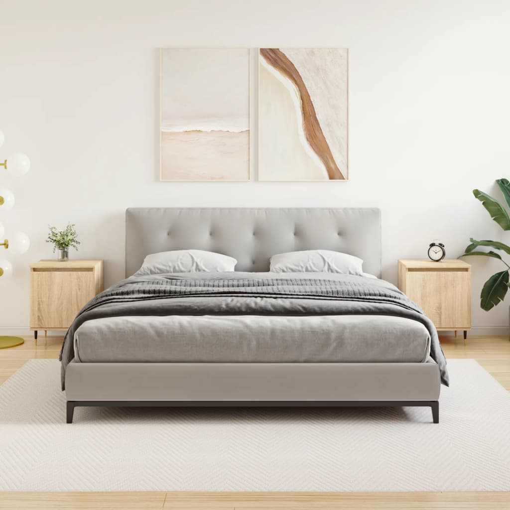 Bedside Cabinets 2 pcs Sonoma Oak 40x30x50 cm Engineered Wood