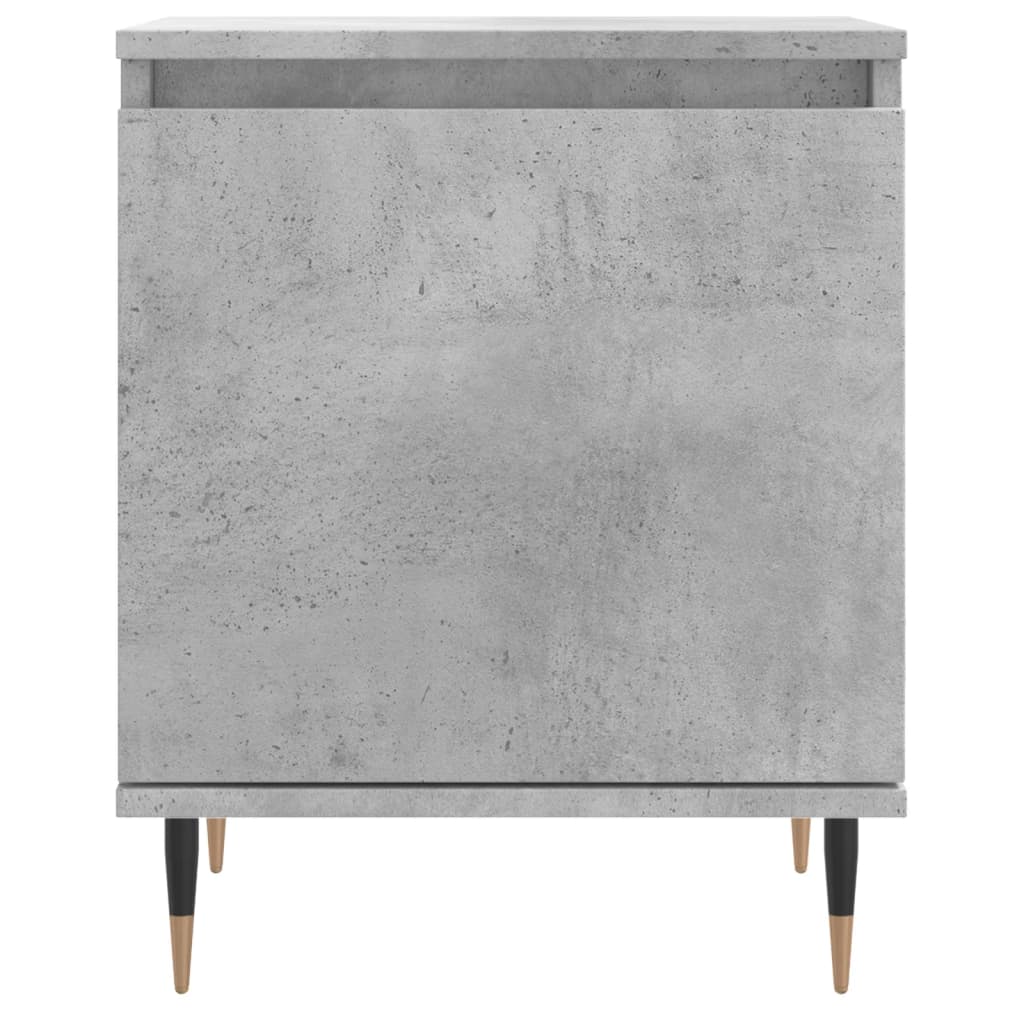 Bedside Cabinets 2 pcs Concrete Grey 40x30x50 cm Engineered Wood