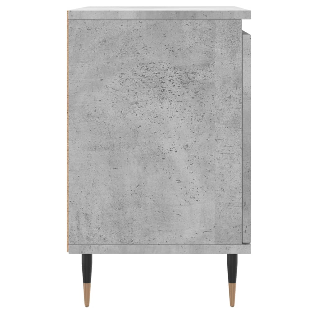Bedside Cabinets 2 pcs Concrete Grey 40x30x50 cm Engineered Wood