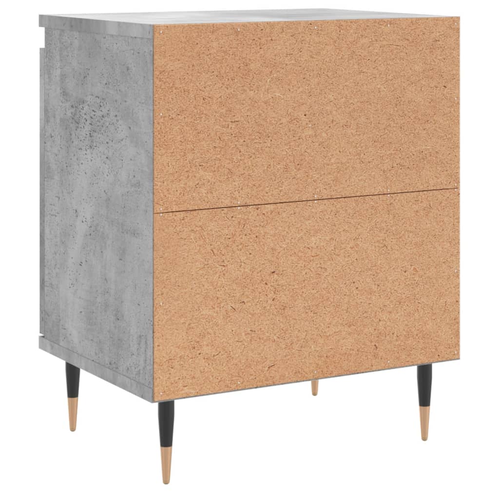 Bedside Cabinets 2 pcs Concrete Grey 40x30x50 cm Engineered Wood