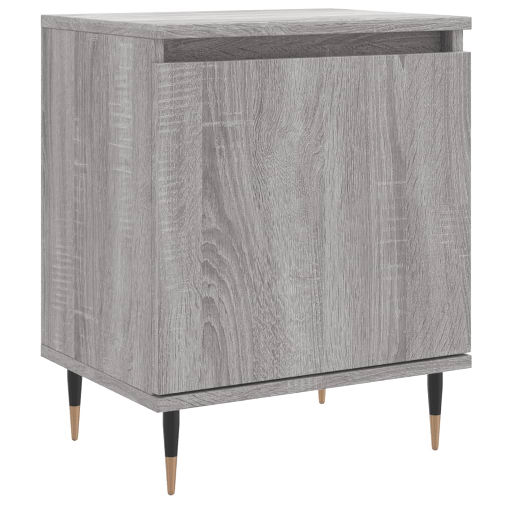 Bedside Cabinet Grey Sonoma 40x30x50 cm Engineered Wood