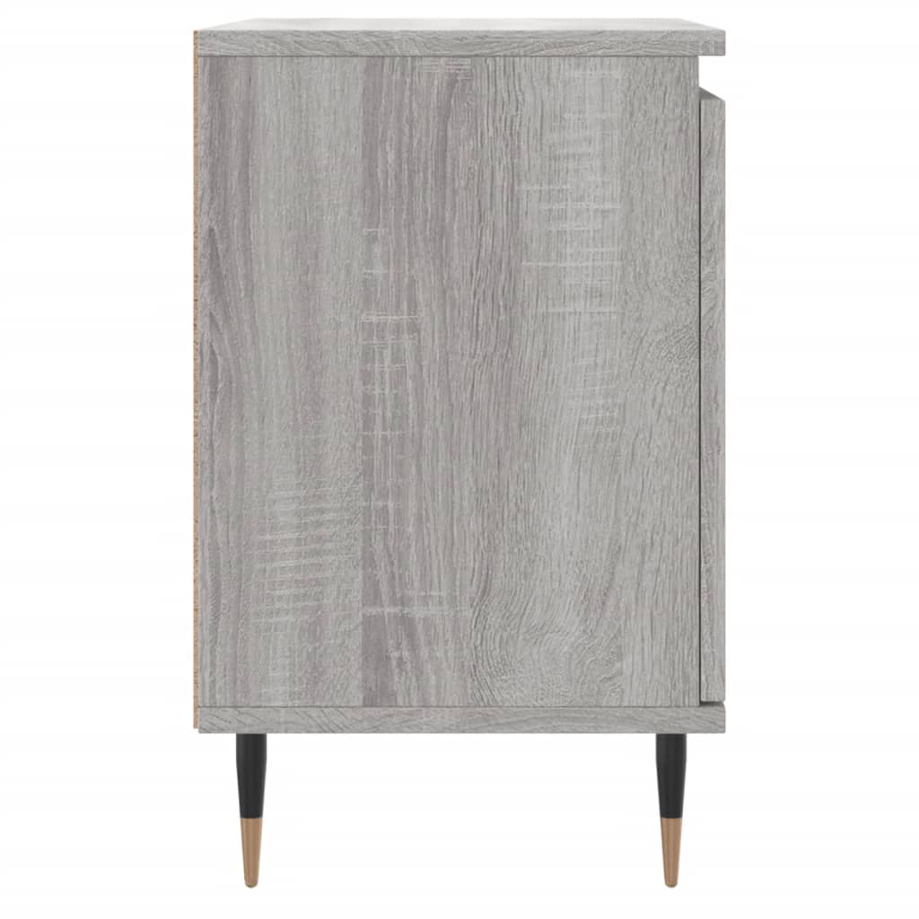 Bedside Cabinet Grey Sonoma 40x30x50 cm Engineered Wood