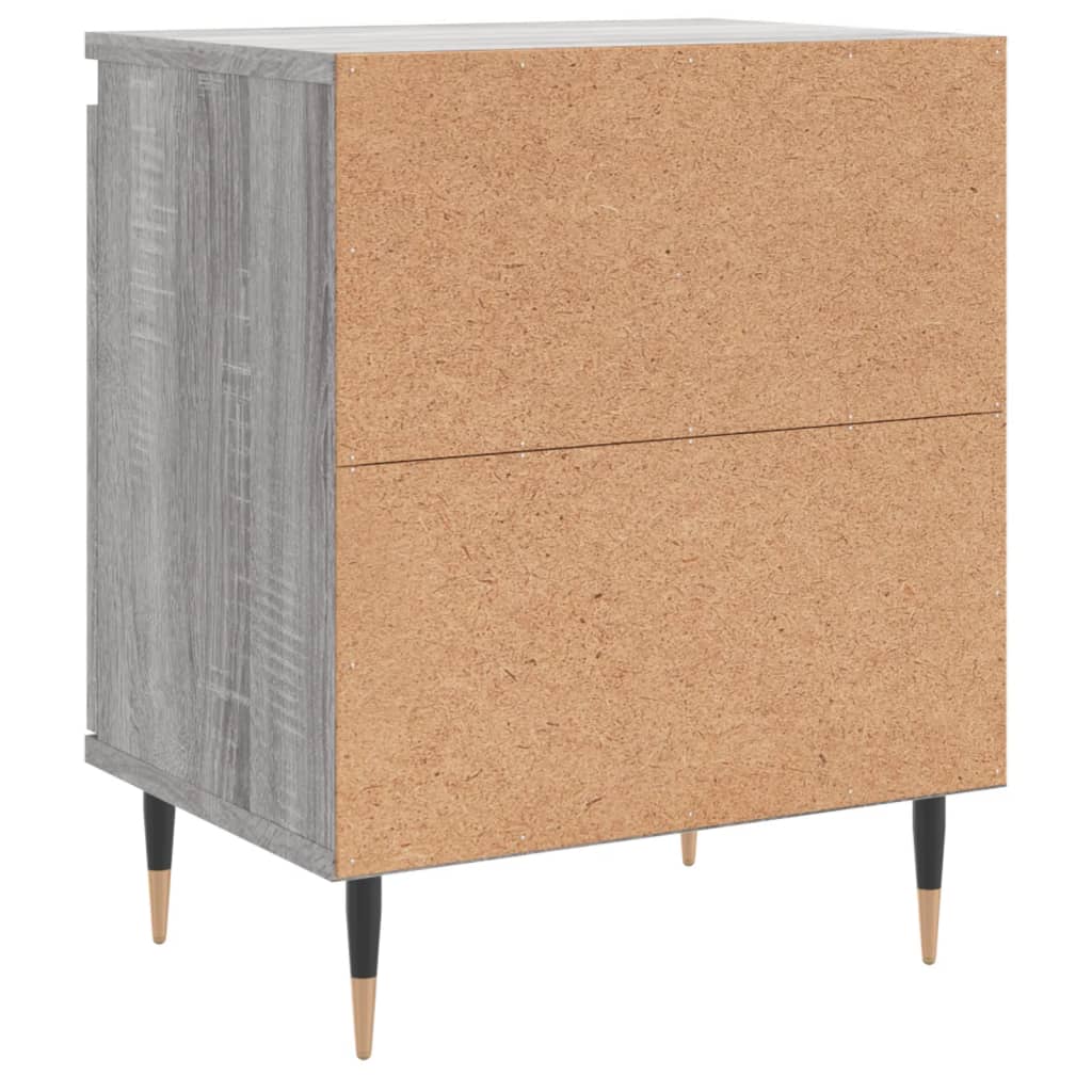 Bedside Cabinet Grey Sonoma 40x30x50 cm Engineered Wood