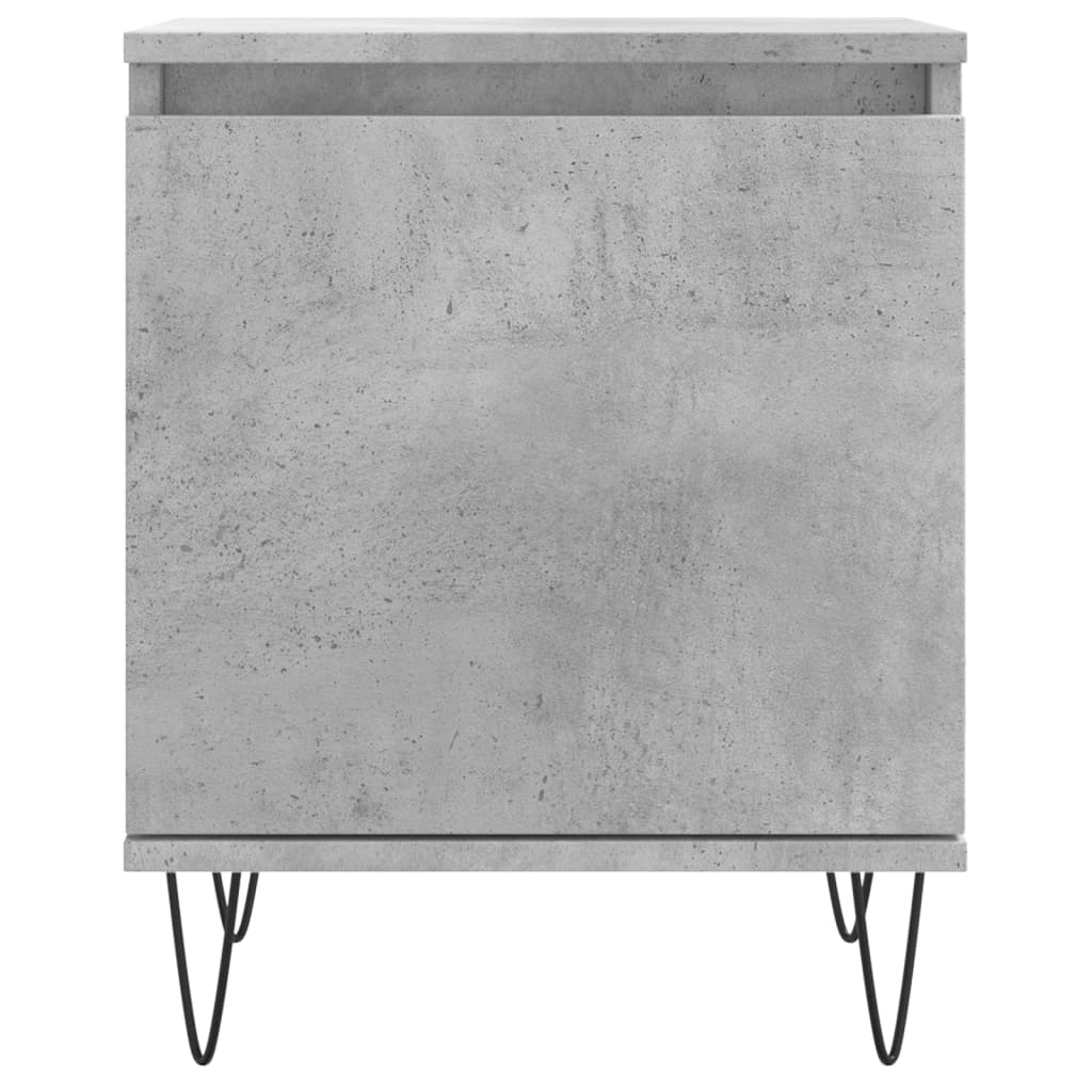 Bedside Cabinets 2 pcs Concrete Grey 40x30x50 cm Engineered Wood