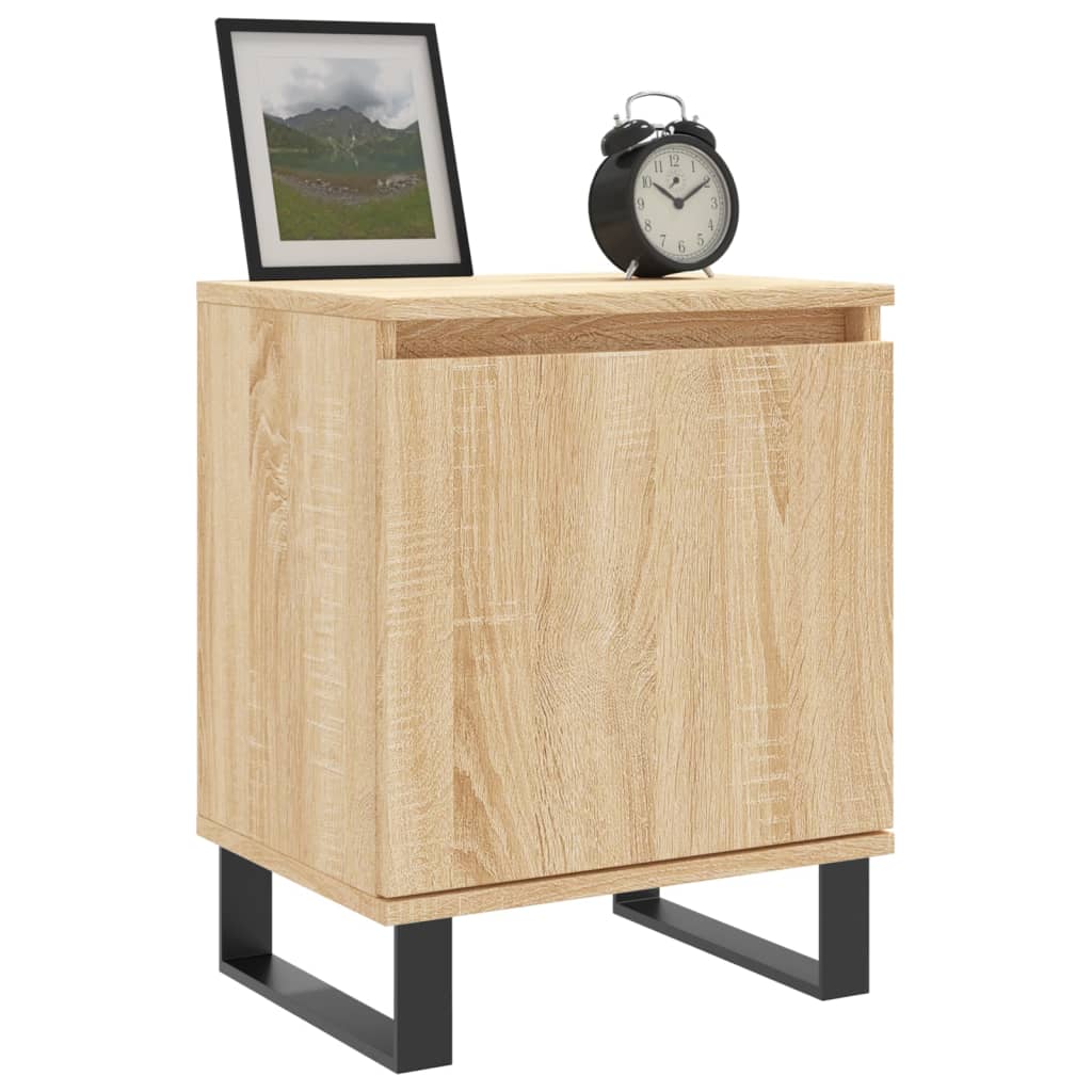 Bedside Cabinets 2 pcs Sonoma Oak 40x30x50 cm Engineered Wood