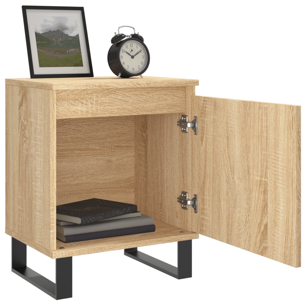 Bedside Cabinets 2 pcs Sonoma Oak 40x30x50 cm Engineered Wood