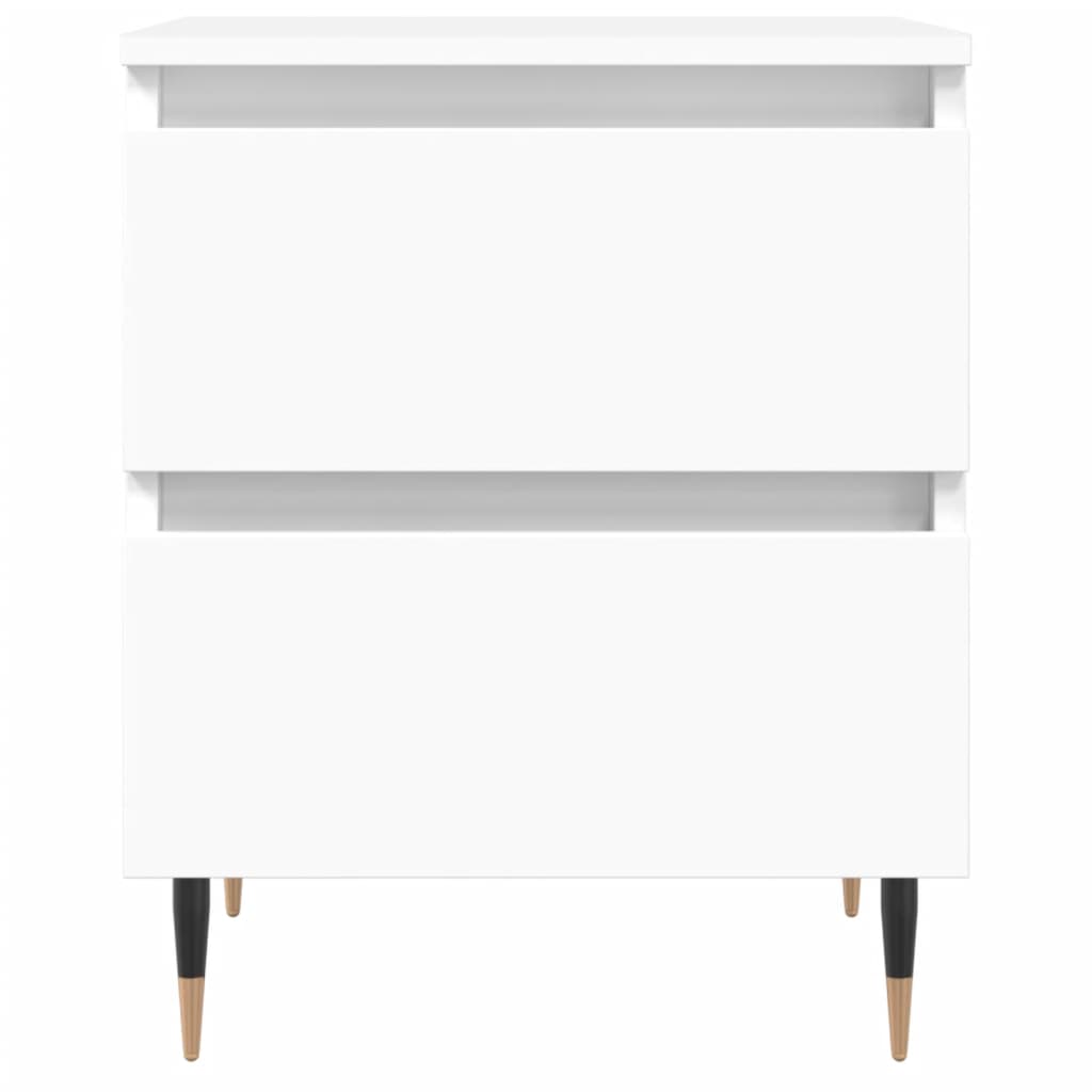 Bedside Cabinet White 40x35x50 cm Engineered Wood