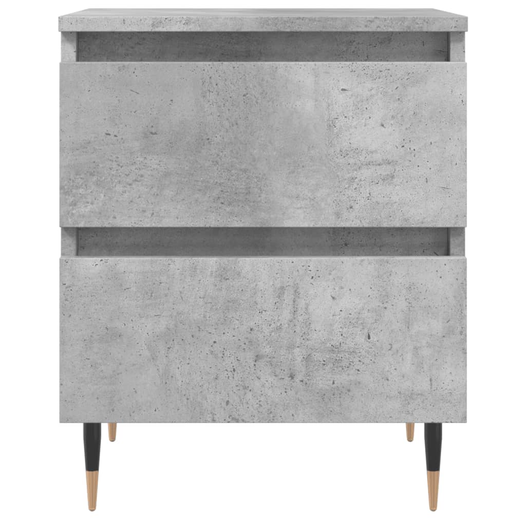 Bedside Cabinets 2 pcs Concrete Grey 40x35x50 cm Engineered Wood