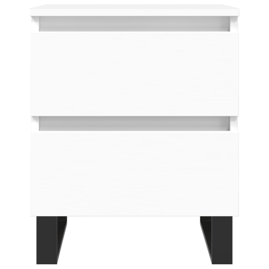 Bedside Cabinet White 40x35x50 cm Engineered Wood